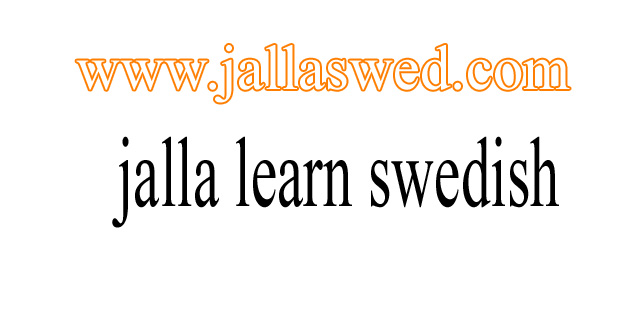 تعلم الصفات في اللغة السويدية - adjektiv